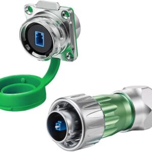Conector de fibra óptica de doble núcleo DH24 LC que admite redes de alta velocidad para controladores de automatización, dispositivos de monitoreo solar y sistemas marinos (C)