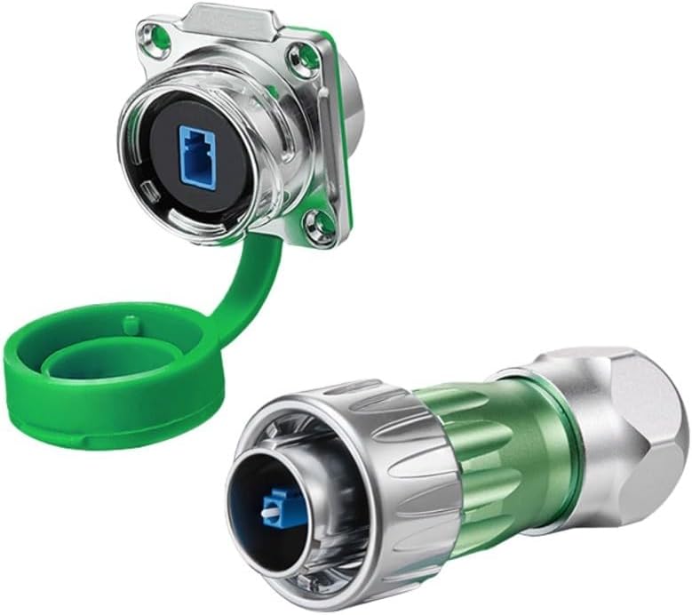 Conector de fibra óptica de doble núcleo DH24 LC que admite redes de alta velocidad para controladores de automatización, dispositivos de monitoreo solar y sistemas marinos (C)