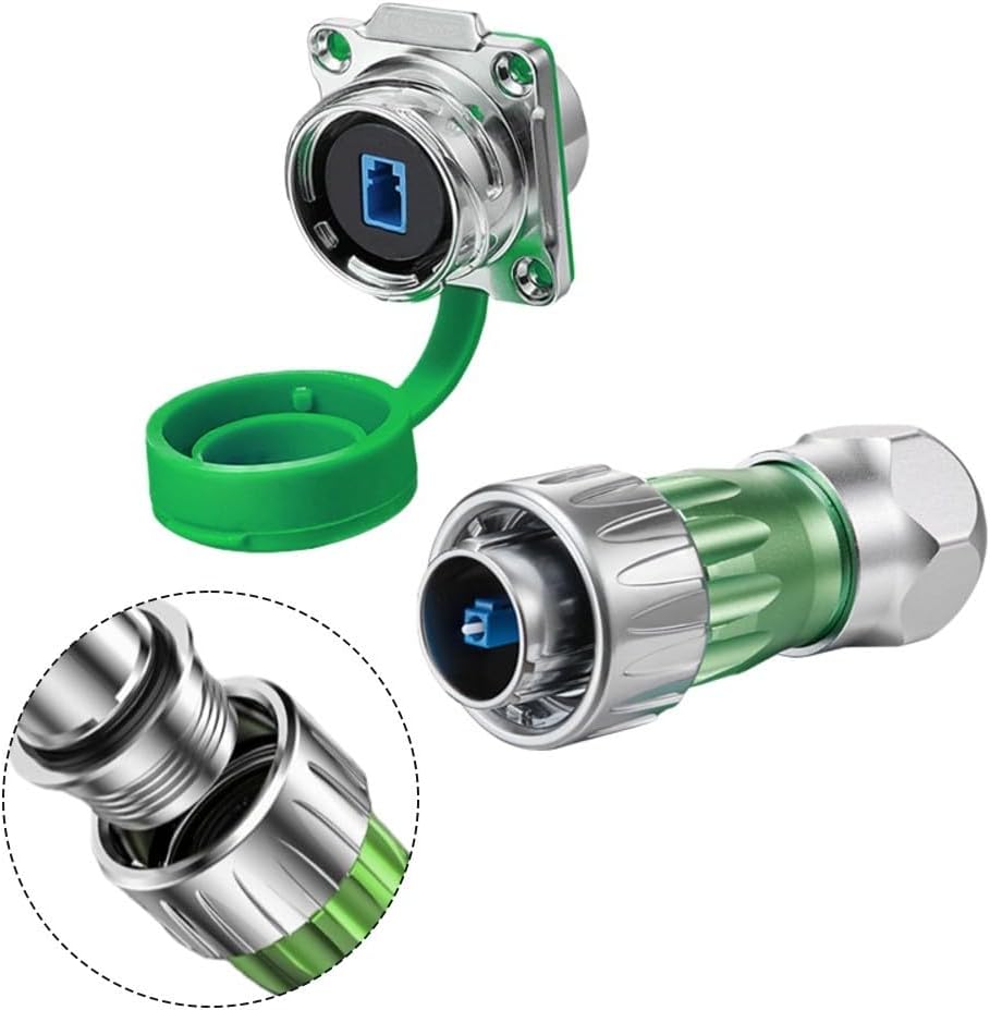 Conector de fibra óptica de doble núcleo DH24 LC que admite redes de alta velocidad para controladores de automatización, dispositivos de monitoreo solar y sistemas marinos (C) - Imagen 3