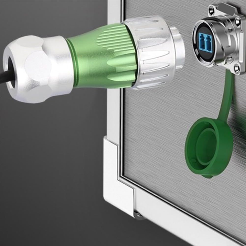 Conector de fibra óptica de doble núcleo DH24 LC que admite redes de alta velocidad para controladores de automatización, dispositivos de monitoreo solar y sistemas marinos (C) - Imagen 7