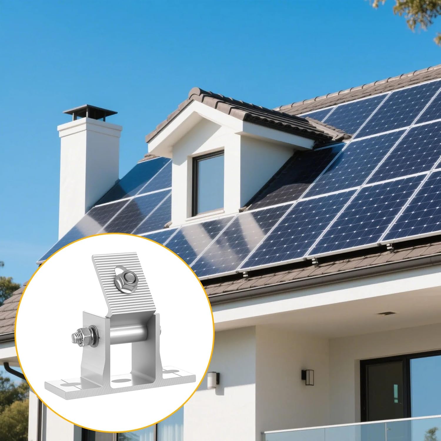 2 soportes paneles solares ajustables 10-60° montaje vehículos recreativos | Soportes regulables con accesorios, aptos para paneles y módulos solares de vehículos recreativos - Imagen 6