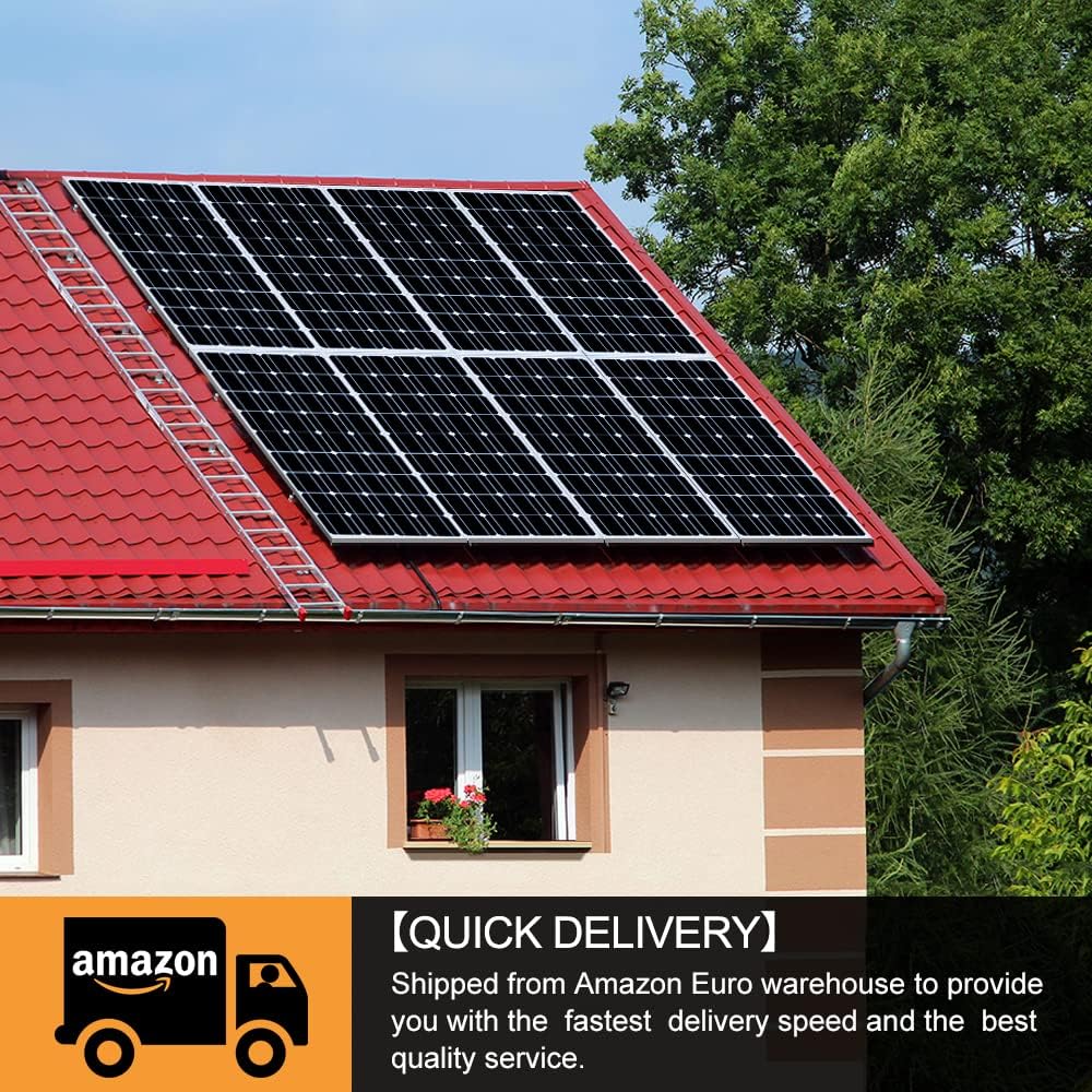 DOKIO Panel Solar 100W 12V Monocristalino Alta Eficiencia Robusto | Ideal para Autocaravana, Vivienda de Jardín, Barco, Casa, Camping - Imagen 7