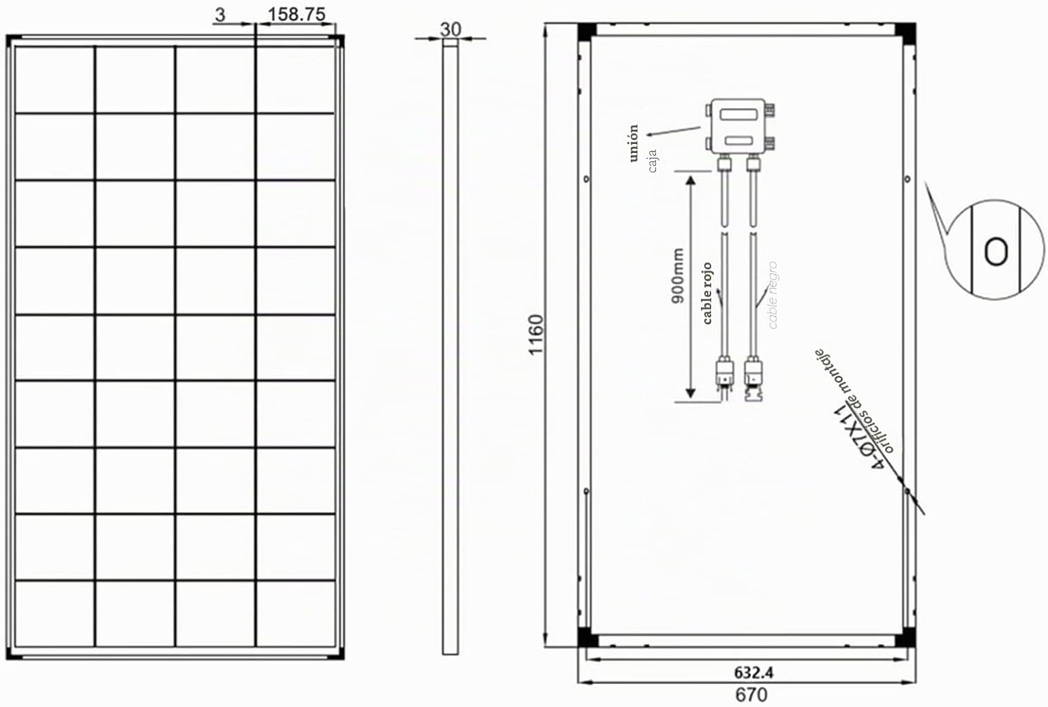 enjoy solar® Panel Solar Monocristalino 150W 12V, PERC 9BB – Ideal para autocaravanas, instalaciones en balcones, casas de jardín y embarcaciones - Imagen 8