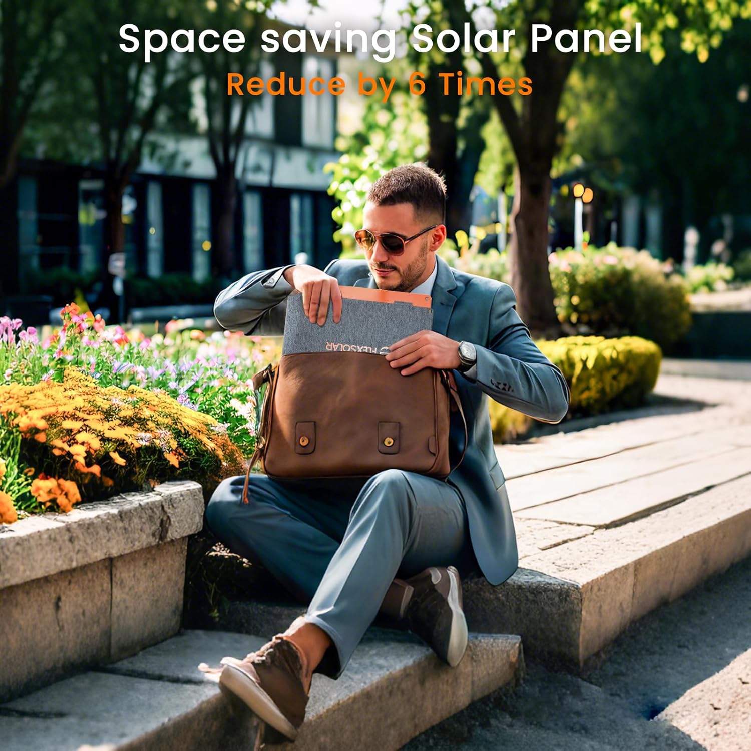 FlexSolar Panel Solar 100W,Módulo Solar Plegable para Generadores Solares Portátiles Cargador Solar Plegable para Pequeños Generadores,Fuente de Alimentación móvil, PC - Imagen 8
